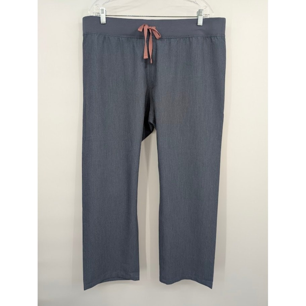 FIGS Livingston Basic Petite Scrub Pants Gray Drawstring NWT sz XL petite